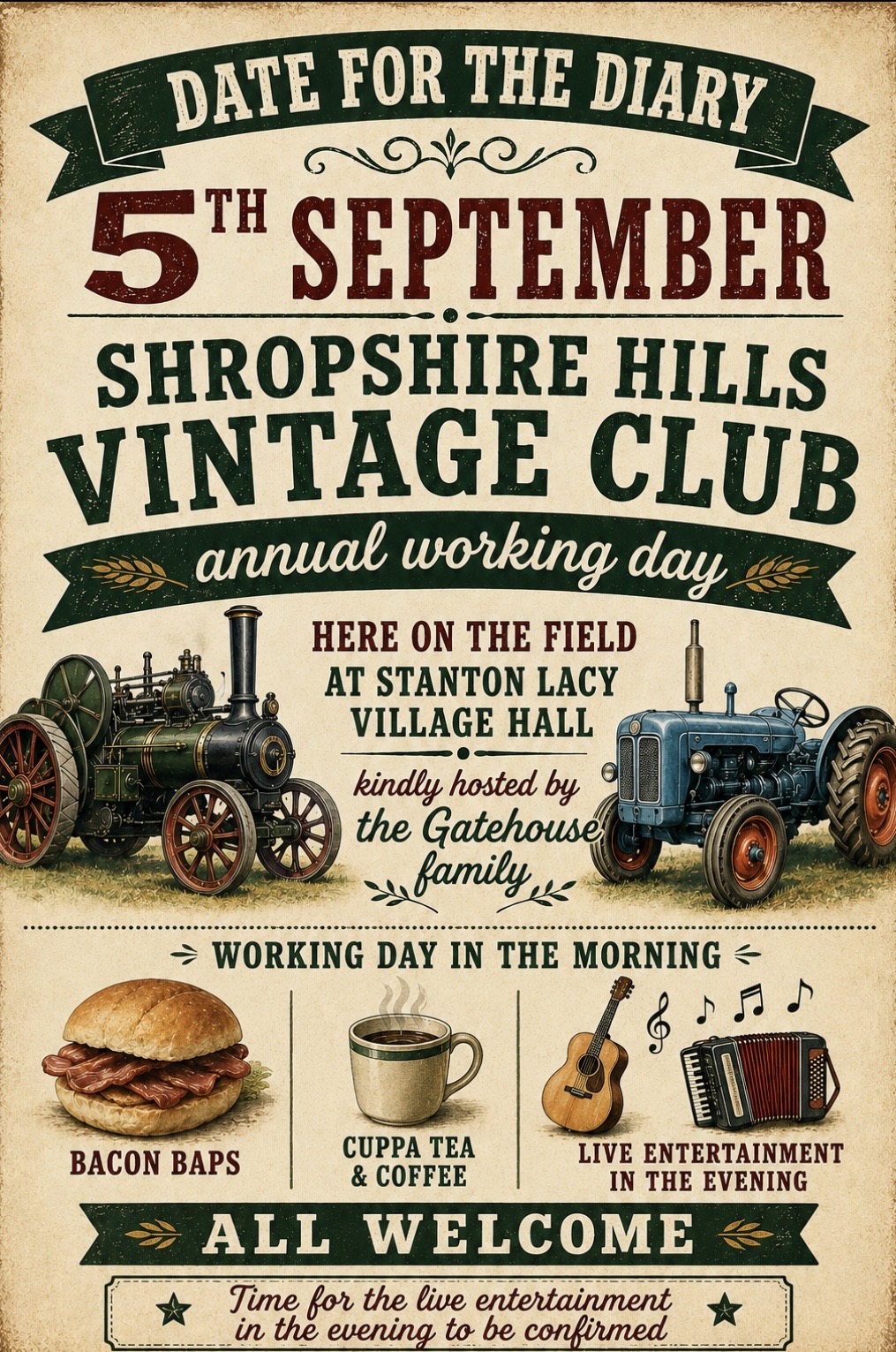 Shropshire Hills Vintage Club Annual Ploughing Fun Day
